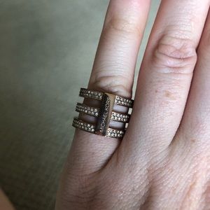 Micheal Kors Rose Gold Banded Ring